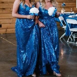 Royal Blue Sequin Dress
